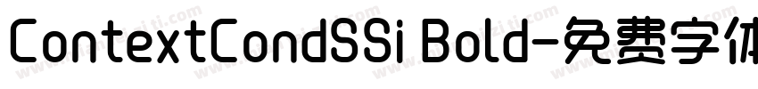 ContextCondSSi Bold字体转换
